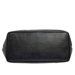 Pre Owned Givenchy Black Monogram Coated Canvas and Leather Shopper Tote