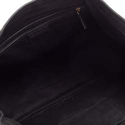 Pre Owned Givenchy Black Monogram Coated Canvas and Leather Shopper Tote
