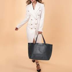 Pre Owned Givenchy Black Monogram Coated Canvas and Leather Shopper Tote