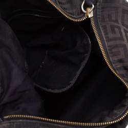 Pre Owned Givenchy Black Signature Canvas And Leather Hobo