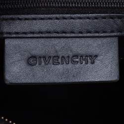 Pre Owned Givenchy Black Signature Canvas And Leather Hobo