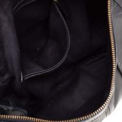 Pre Owned Givenchy Black Leather Ruched Hobo