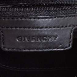Pre Owned Givenchy Black Leather Ruched Hobo