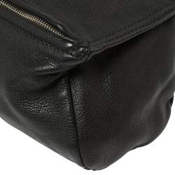 Pre Owned Givenchy Black Leather Mini Pandora Crossbody Bag