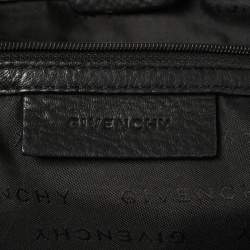Pre Owned Givenchy Black Monogram Canvas and Leather Hobo