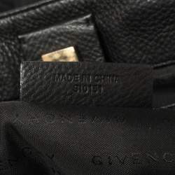 Pre Owned Givenchy Black Monogram Canvas and Leather Hobo
