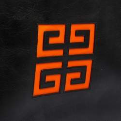 Pre Owned حقيبة كلتش جيفنشي سحاب جلد أسود