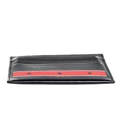 Givenchy Black Patent Leather Stars And Stripes Print Cardholder