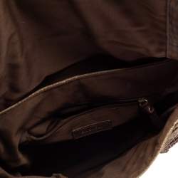 Givenchy Metallic Brown Monogram Fabric and Leather Messenger