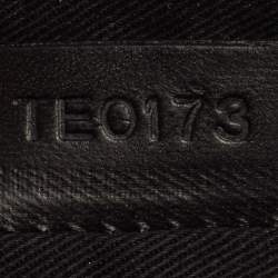 Pre Owned حقيبة كلتش جيفنشي مطبوعة جلد لامعة سوداء