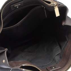 Givenchy Black/Brown Monogram Canvas and Leather Tote