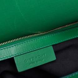 Pre Owned Givenchy Green Leather Medium Pandora Box Bag