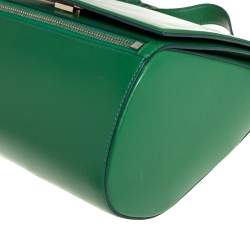 Pre Owned Givenchy Green Leather Medium Pandora Box Bag