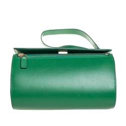 Pre Owned Givenchy Green Leather Medium Pandora Box Bag