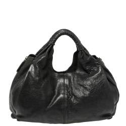 Pre Owned Givenchy Black Leather Elschia Billy Hobo