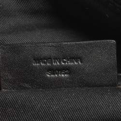 Pre Owned حقيبة ساتشل جيفنشي جلد وكانفاس مونوغرامي أسود ذات سحاب