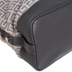 Givenchy Beige/Grey Monogram Canvas and Leather Satchel