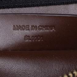 Pre Owned Givenchy Dark Grey/Brown Monogram Coated Canvas and Leather Shoulder Bag