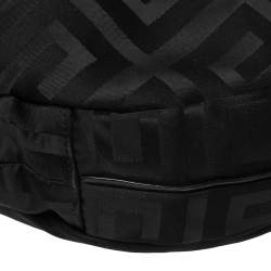 Pre Owned Givenchy Black Monogram Canvas and Leather Hobo