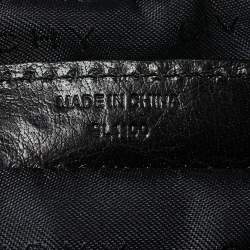 Pre Owned Givenchy Black Monogram Canvas and Leather Hobo