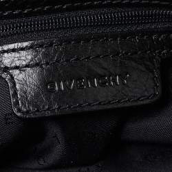 Pre Owned Givenchy Black Monogram Canvas and Leather Hobo