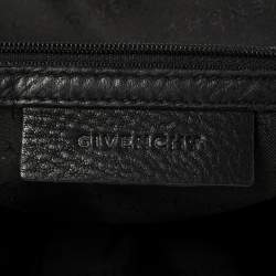 Pre Owned Givenchy Black Monogram Canvas and Leather Bucket Hobo