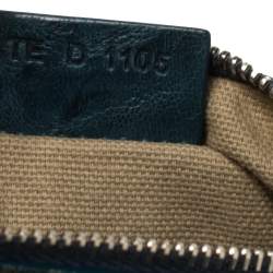 مملوكة مسبقًا حقيبة كلتش جيفنشي باندورا جلد ممزق أزرق مخضر