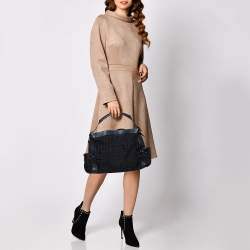 Givenchy Black Signature Canvas and Leather Satchel