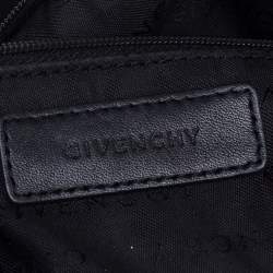 Givenchy Black Signature Canvas and Leather Satchel