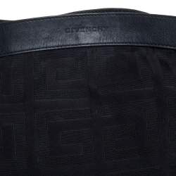 Givenchy Black Signature Canvas and Leather Satchel