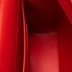 Pre Owned حقيبة كتف جيفنشي جلد أحمر ذات قلاب