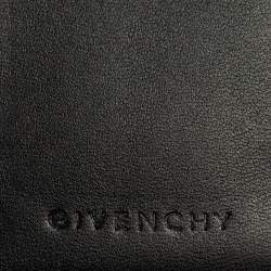 Pre Owned Givenchy Black Monogram Fabric and Leather French Wallet