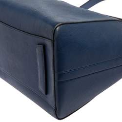 Pre Owned Givenchy Blue Leather Medium Antigona Satchel 