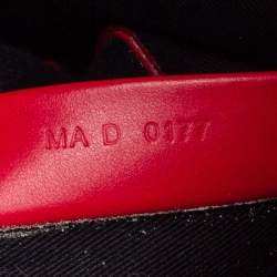 Pre Owned حقيبة يد جيفنشي أنتيغونا شوبر جلد وكانفاس مقوى طباعة بامبي أحمر