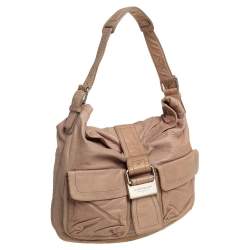 Givenchy Beige Leather Front Pocket Hobo