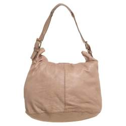 Givenchy Beige Leather Front Pocket Hobo