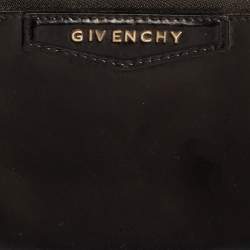 Pre Owned Givenchy Black Leather Antigona Zip Around Wallet