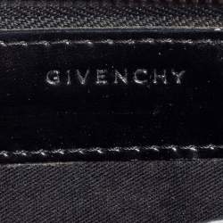 Pre Owned Givenchy Black Leather Antigona Zip Around Wallet