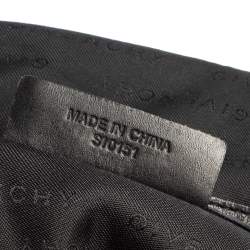 Pre Owned Givenchy Black Monogram Canvas And Leather Flap Hobo