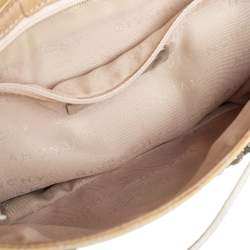 مملوكة مسبقًا حقيبة جيفنشي باغيت كانفاس وجلد أصفر بالشعار وقلاب