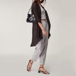 Pre Owned Givenchy Black Leather Baguette