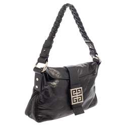 Pre Owned Givenchy Black Leather Baguette