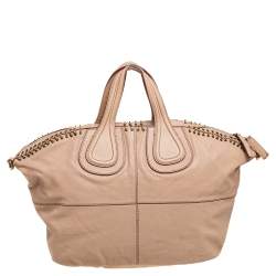 Pre Owned حقيبة يد جيفنشي نايت أنغيل جلد مزخرف بيج