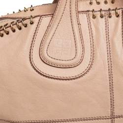 Pre Owned حقيبة يد جيفنشي نايت أنغيل جلد مزخرف بيج