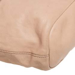 Pre Owned حقيبة يد جيفنشي نايت أنغيل جلد مزخرف بيج