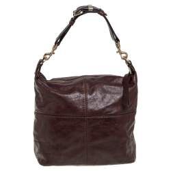 مملوكة مسبقًا Givenchy Dark Brown Leather Hobo