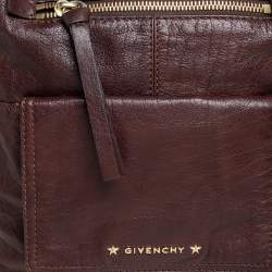مملوكة مسبقًا Givenchy Dark Brown Leather Hobo