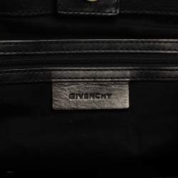 Pre Owned Givenchy Black/White Monogram Canvas and Leather Tote