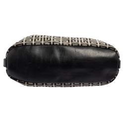 Pre Owned Givenchy Black/White Monogram Canvas and Leather Tote