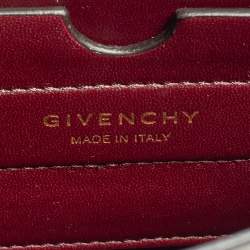 Pre Owned حقيبة كتف جيفنشي GV 3 جلد بنقشة التمساح رصاصي